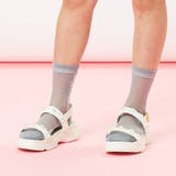 グレー | タテロゴフリルシースルークルーソックス | F.O.Online Store