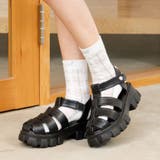 オフホワイト | チェック柄シースルーソックス | F.O.Online Store