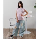 フレンチスリーブワンポイントシシュウT | F.O.Online Store | 詳細画像14 