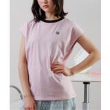 ピンク | フレンチスリーブワンポイントシシュウT | F.O.Online Store