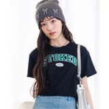 ブラック | サテンアップリケロゴT | F.O.Online Store