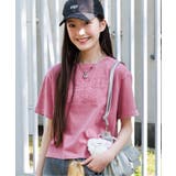 ピンク | ピグメント風アップリケロゴT | F.O.Online Store