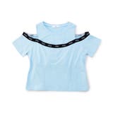 サックス | パット付きロゴゴム肩あきT | F.O.Online Store