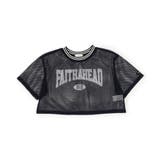 ネイビーブルー | メッシュクロップドT | F.O.Online Store