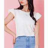オフホワイト | パッド付きワンポイントリブT | F.O.Online Store