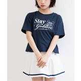 ネイビーブルー | 【puchily プチプラライン】アソートプリントT | F.O.Online Store
