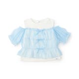 サックス | ドッキングガーリーブラウス | F.O.Online Store