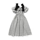 チェック柄 | オフショルりぼんミディワンピ | F.O.Online Store