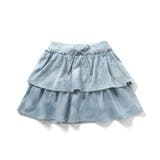 サックス | グリッターラメミニ裏毛フリルスカパン | F.O.Online Store