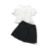 オフホワイト | 肩あきシャーリングセットアップ | F.O.Online Store