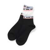 ブラック | レインボーリブシースルークルーソックス | F.O.Online Store