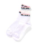 オフホワイト | レインボーリブシースルークルーソックス | F.O.Online Store