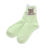 ミント | フレンチロゴシースルークルーソックス | F.O.Online Store