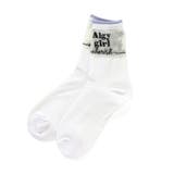 オフホワイト | フレンチロゴシースルークルーソックス | F.O.Online Store