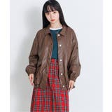 ブラウン | フェイクレザージャケット | F.O.Online Store