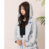 グレー | ダブルジップグランジパーカー | F.O.Online Store