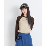 ブラウン | ラグランワンポイントロンT | F.O.Online Store