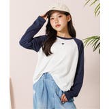 ネイビーブルー | ラグランワンポイントロンT | F.O.Online Store