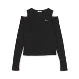 ブラック | 肩あきリブロンT | F.O.Online Store
