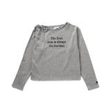 グレー | ネックりぼんリブロンT | F.O.Online Store