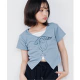 サックス | レースアップドッキングT | F.O.Online Store