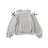 グレー | 肩あきりぼんトレーナー | F.O.Online Store