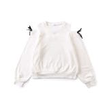 オフホワイト | 肩あきりぼんトレーナー | F.O.Online Store