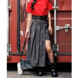 グレー | ミディ丈ダブルベルトスカパン | F.O.Online Store