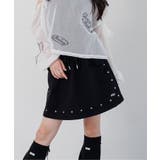 ブラック | カットソースタッズ台形スカパン | F.O.Online Store