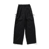 ブラック | サイドレースアップワイドパンツ | F.O.Online Store