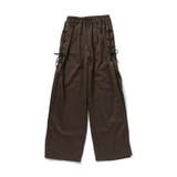 ブラウン | サイドレースアップワイドパンツ | F.O.Online Store