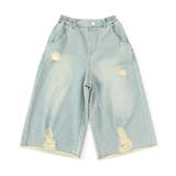 サックス | グランジワイドハーフパンツ | F.O.Online Store