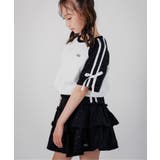 ブラック | ラメミニ裏毛Tシャツ＆スカパンセット | F.O.Online Store