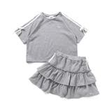 グレー | ラメミニ裏毛Tシャツ＆スカパンセット | F.O.Online Store