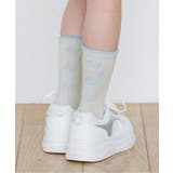 グレー | 【抗菌防臭】3段ロゴクルーソックス | F.O.Online Store