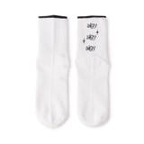 オフホワイト | 【抗菌防臭】3段ロゴクルーソックス | F.O.Online Store
