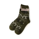 ライン入り総柄クルーソックス | F.O.Online Store | 詳細画像3