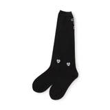 ブラック | りぼん柄ハイソックス | F.O.Online Store
