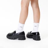 オフホワイト | りぼん総柄クルーソックス | F.O.Online Store