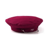 エンジ | チェーン付きベレー帽 | F.O.Online Store