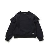 チャコール | 裏起毛肩フリルトレーナー | F.O.Online Store