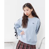 サックス | 袖りぼんトレーナー | F.O.Online Store
