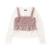 【セットアップ対応】スエードフリルキャミ&ロンTセット | F.O.Online Store | 詳細画像7