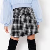 ブラック | 起毛チェックりぼんスカパン | F.O.Online Store