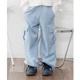 サックス | 裏起毛フロントネームカーゴパンツ | F.O.Online Store