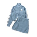 サックス | シャギーラインニットセットアップ | F.O.Online Store