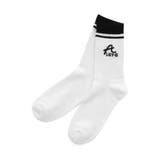 オフホワイト | Aロゴリブクルーソックス | F.O.Online Store