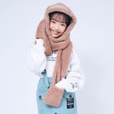 ブラウン | フード付きボアマフラー | F.O.Online Store
