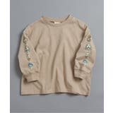ベージュ | WEB限定  袖イロイロプリントTシャツ | F.O.Online Store