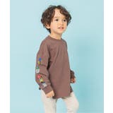 ブラウン | WEB限定  袖イロイロプリントTシャツ | F.O.Online Store